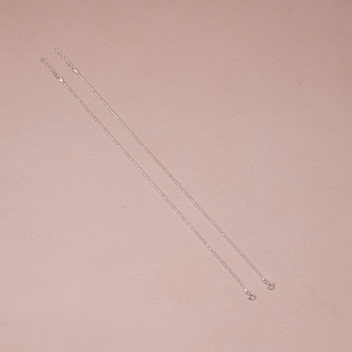 Silver Italian Round Anklet