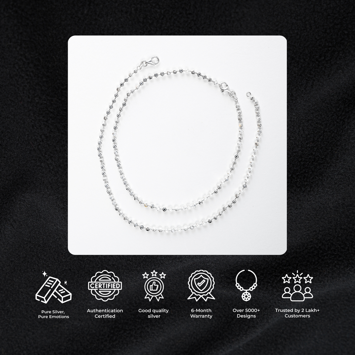 Round Italian Cut Anklet