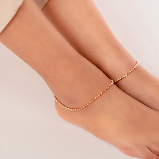 Rose Round Cut Anklet