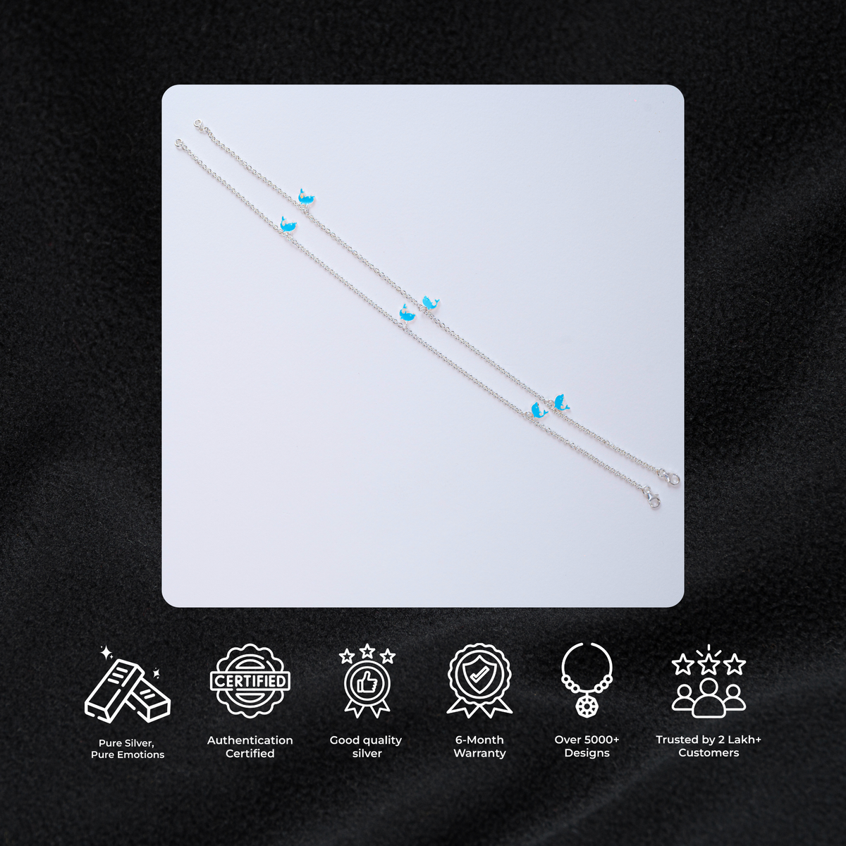 Minimal Fisk Anklet