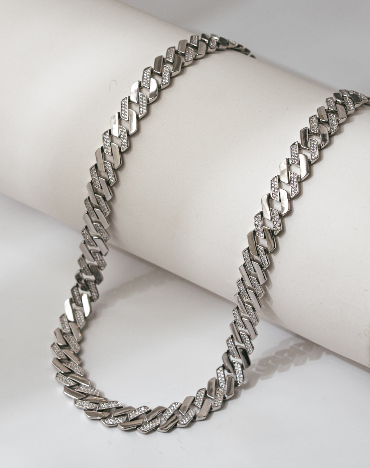 925 Sterling Silver Cuban Matt Chain